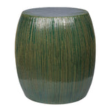 Bud Stool/Accent Table - Green Outdoor End Table Outdoor Stools LOOMLAN By Seasonal Living