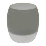 Bud Stool/Accent Table - Grey Outdoor End Table Outdoor Stools LOOMLAN By Seasonal Living