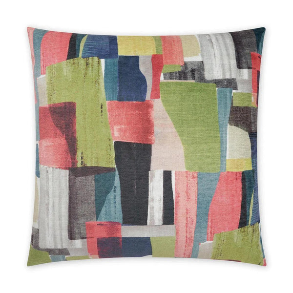 Build Coral Abstract Coral Salmon Large Throw Pillow With Insert Throw Pillows LOOMLAN By D.V. Kap