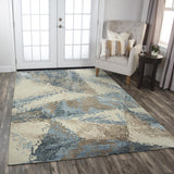 Bura Abstract Beige Large Area Rugs For Living Room Area Rugs LOOMLAN By LOOMLAN