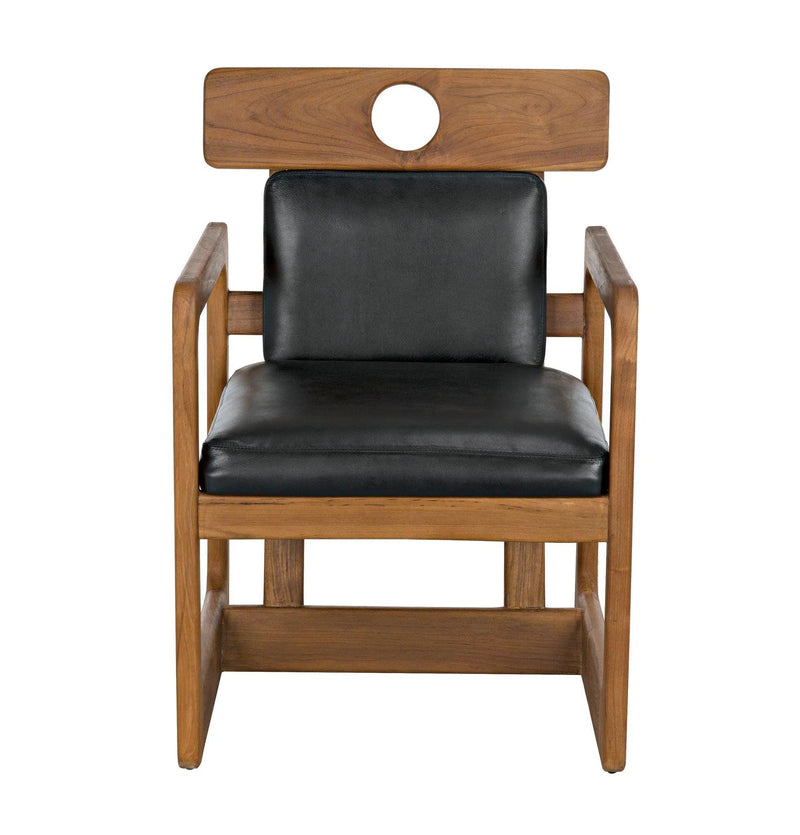 Buraco Arm Chair, Teak Accent Chairs LOOMLAN By Noir