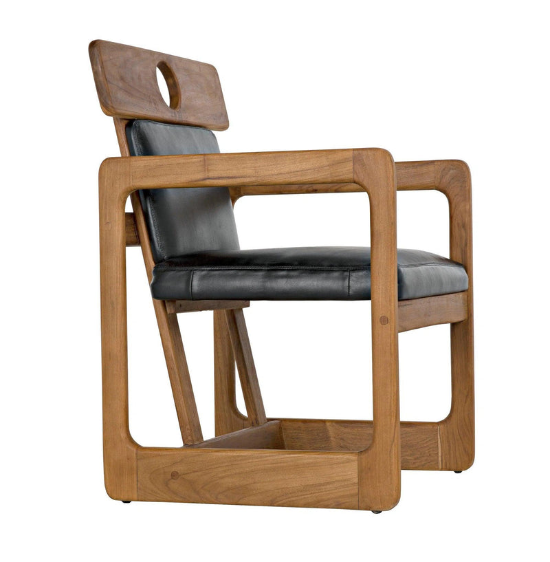 Buraco Arm Chair, Teak Accent Chairs LOOMLAN By Noir