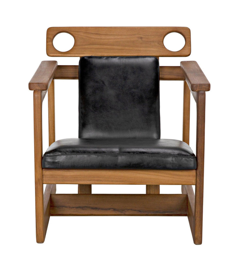 Buraco Relax Chair, Teak Accent Chairs LOOMLAN By Noir