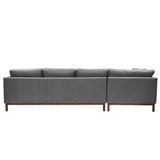 Burbank Large Leather Left Facing Sectional Sofa Sectionals LOOMLAN By One For Victory