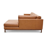 Burbank Large Leather Right Facing Sectional Sofa Sectionals LOOMLAN By One For Victory