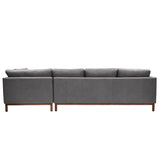 Burbank Large Leather Right Facing Sectional Sofa Sectionals LOOMLAN By One For Victory