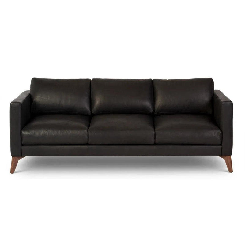 Burbank Leather Sofa Environmentally Friendly and Made to Order Sofas & Loveseats LOOMLAN By One For Victory