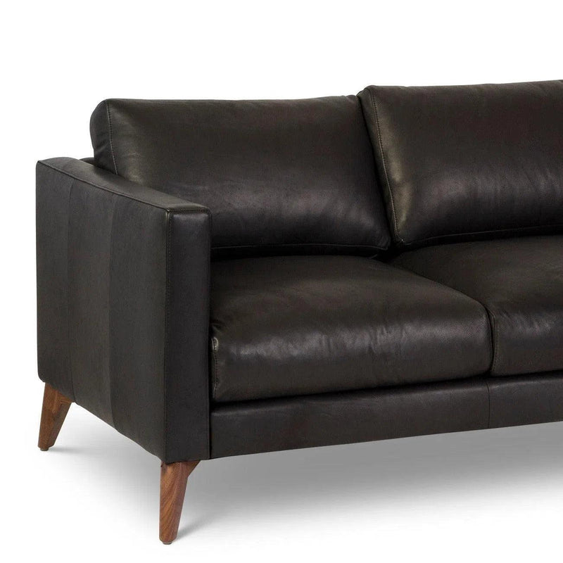 Burbank Leather Sofa Environmentally Friendly and Made to Order Sofas & Loveseats LOOMLAN By One For Victory