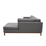 Burbank Small Leather Right Facing Sectional Sofa Sectionals LOOMLAN By One For Victory