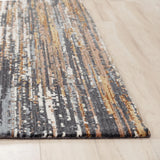 Burd Abstract Charcoal Large Area Rugs For Living Room Area Rugs LOOMLAN By LOOMLAN