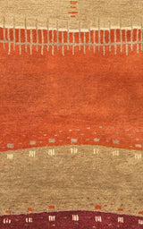 Burh Wool Red Hallway Kitchen Runner Rug Area Rugs LOOMLAN By LOOMLAN