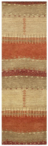 Burh Wool Red Hallway Kitchen Runner Rug Area Rugs LOOMLAN By LOOMLAN