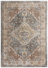 Burk Medallion Dark Rust Large Area Rugs For Living Room Area Rugs LOOMLAN By LOOMLAN