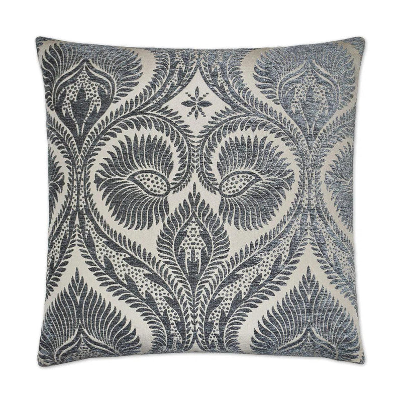 Burma Grey Throw Pillow With Insert Throw Pillows LOOMLAN By D.V. Kap