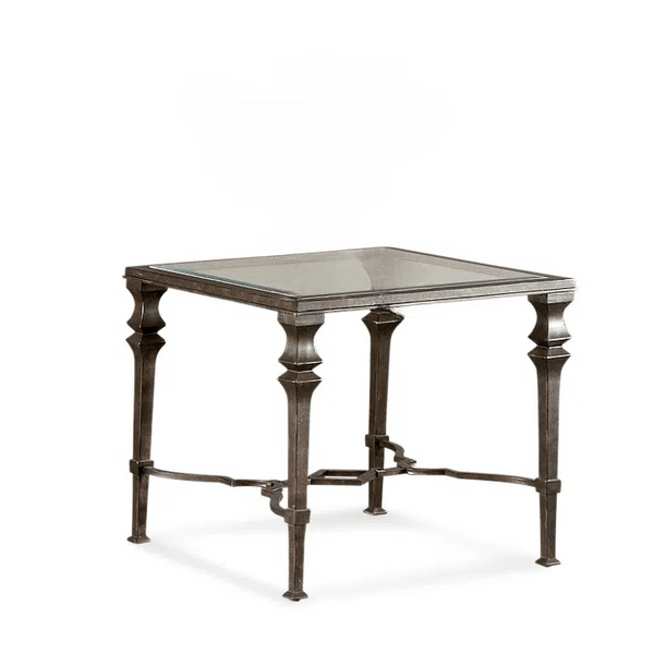 Burnished Bronze End Side Square Accent Table Side Tables LOOMLAN By Bassett Mirror