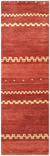 Burr Wool Red Hallway Kitchen Runner Rug Area Rugs LOOMLAN By LOOMLAN