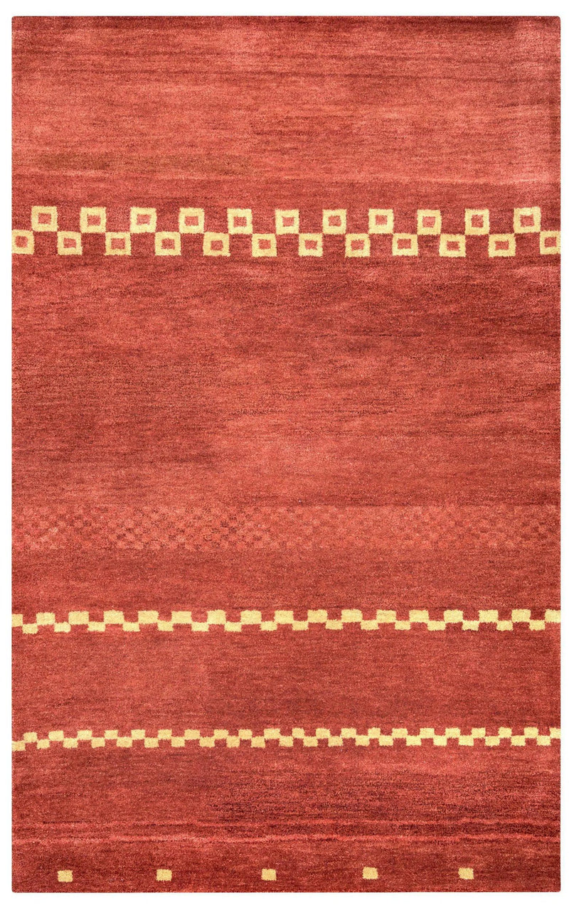 Burr Wool Red Hallway Kitchen Runner Rug Area Rugs LOOMLAN By LOOMLAN