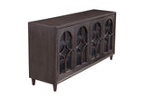 Burton Wood Black Server Sideboards LOOMLAN By Bassett Mirror