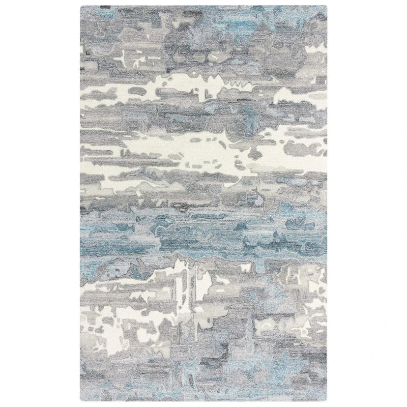 Bute Abstract Gray Area Rugs For Living Room Area Rugs LOOMLAN By LOOMLAN