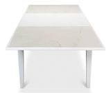 Butterfly White Extendable Dining Table Seats 10 People Dining Tables LOOMLAN By Sarreid