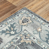 Butu Floral Medallion Gray Area Rugs For Living Room Area Rugs LOOMLAN By LOOMLAN