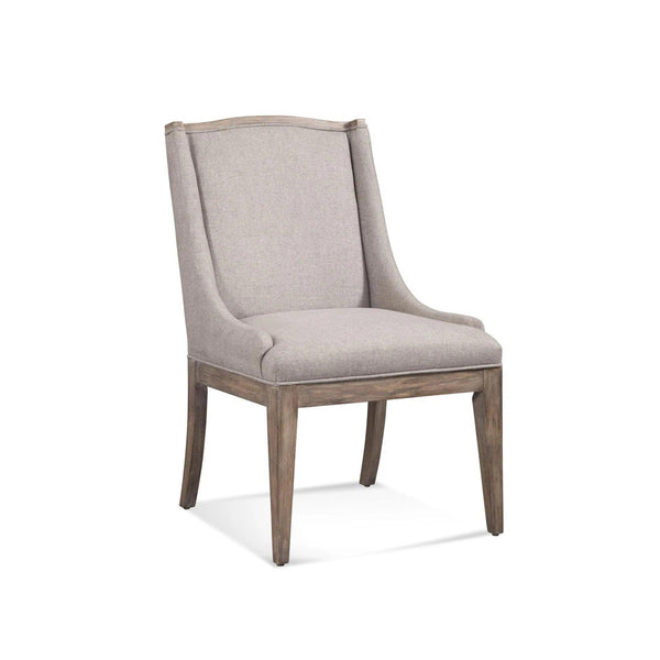 Buxton Parsons Rubberwood Brown Armless Dining Chair Dining Chairs LOOMLAN By Bassett Mirror