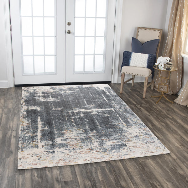 Buys Abstract Blue Large Area Rugs For Living Room Area Rugs LOOMLAN By LOOMLAN