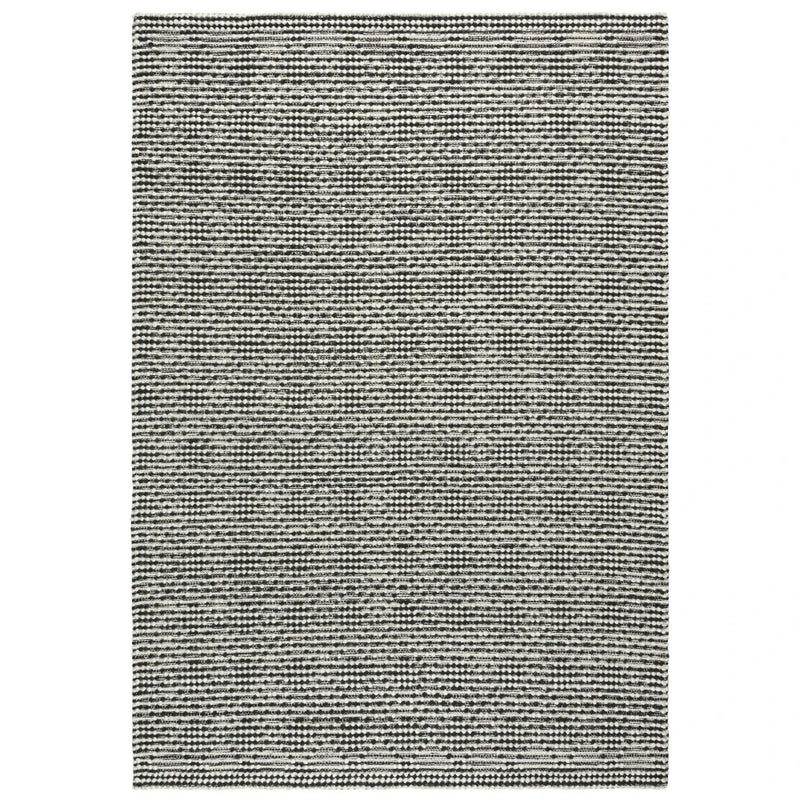 Buza Geometric Black Living Room Rug Area Rugs LOOMLAN By LOOMLAN