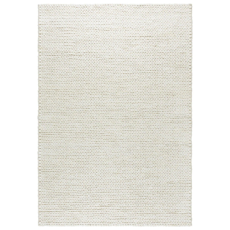 Byas Solid Beige Living Room Rug Area Rugs LOOMLAN By LOOMLAN