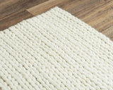 Byas Solid Beige Living Room Rug Area Rugs LOOMLAN By LOOMLAN