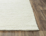 Byas Solid Beige Living Room Rug Area Rugs LOOMLAN By LOOMLAN