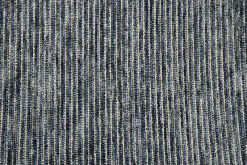 Byes Stripe Blue Area Rugs For Living Room Area Rugs LOOMLAN By LOOMLAN