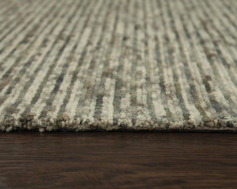 Byre Stripe Gray Area Rugs For Living Room Area Rugs LOOMLAN By LOOMLAN