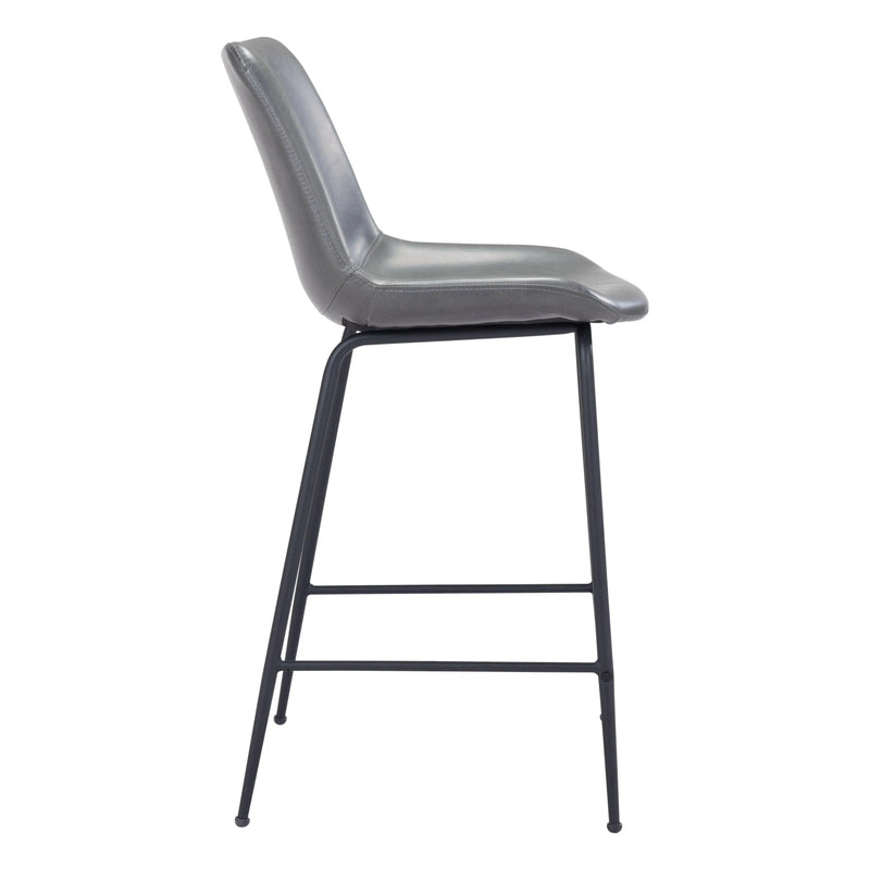 Byron Counter Chair Gray Counter Stools LOOMLAN By Zuo Modern