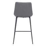 Byron Counter Chair Gray Counter Stools LOOMLAN By Zuo Modern