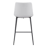 Byron Counter Chair White Counter Stools LOOMLAN By Zuo Modern