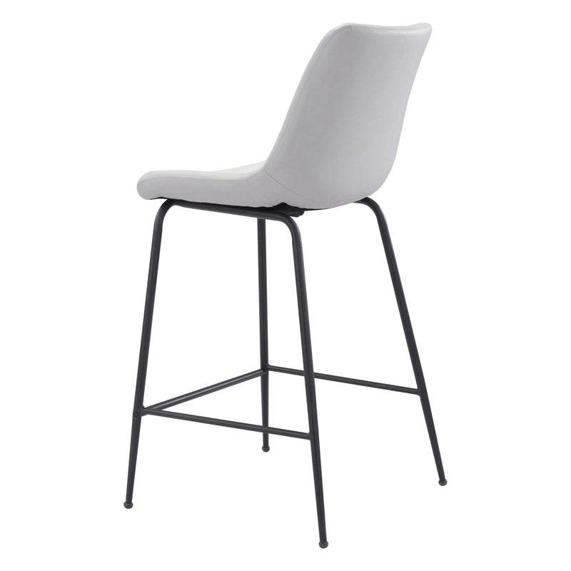 Byron Counter Chair White Counter Stools LOOMLAN By Zuo Modern