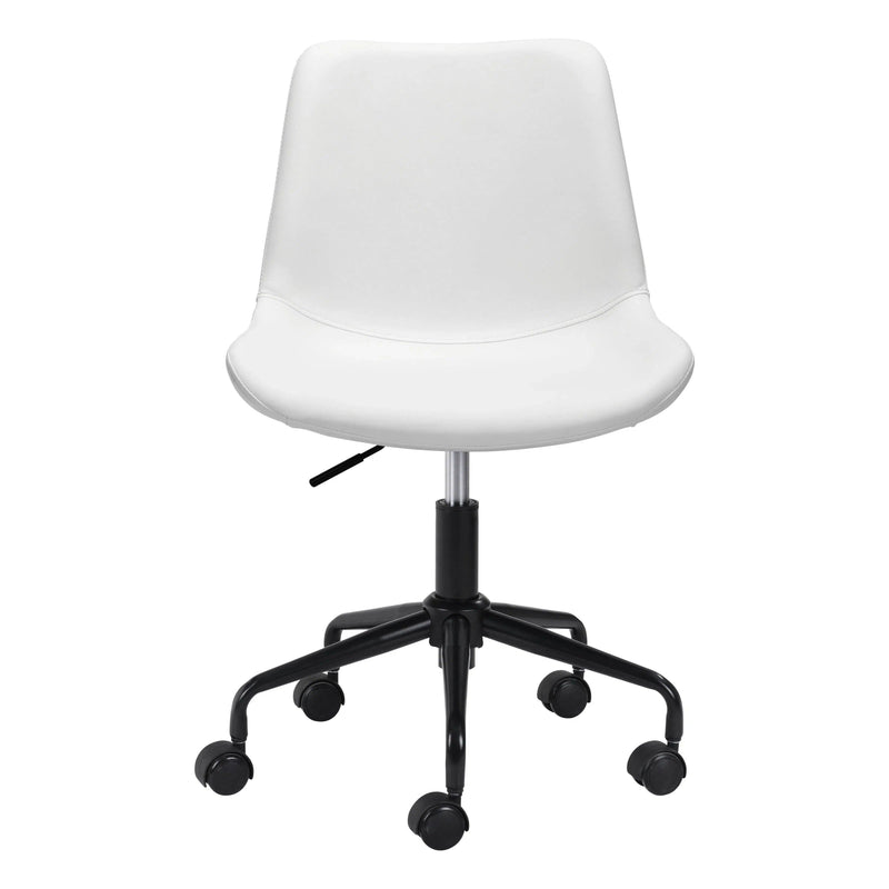 Byron Office Chair White Office Chairs LOOMLAN By Zuo Modern