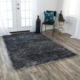 Caca Chevron Black Area Rugs For Living Room Area Rugs LOOMLAN By LOOMLAN