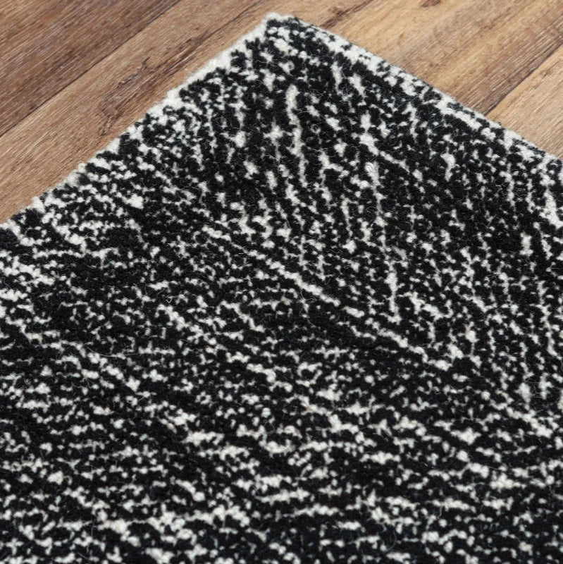 Caca Chevron Black Area Rugs For Living Room Area Rugs LOOMLAN By LOOMLAN