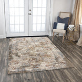 Cace Abstract Beige/ Multi Large Area Rugs For Living Room Area Rugs LOOMLAN By LOOMLAN