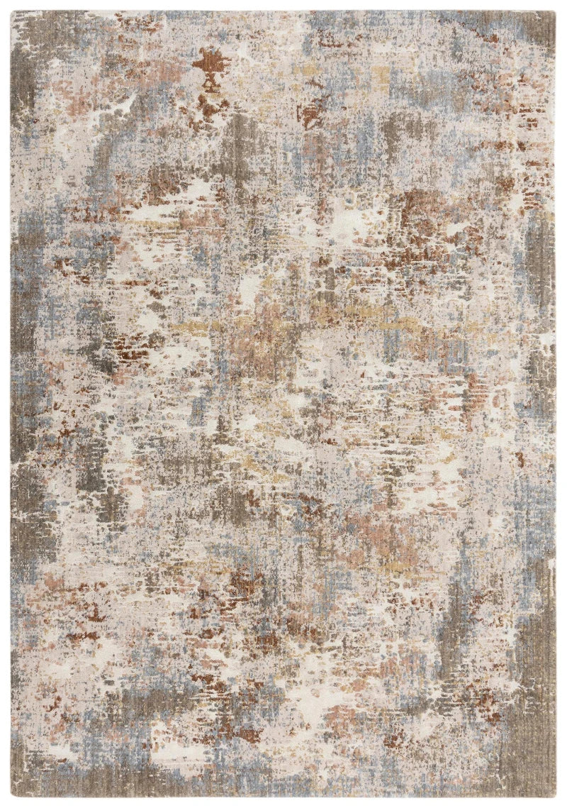 Cace Abstract Beige/ Multi Large Area Rugs For Living Room Area Rugs LOOMLAN By LOOMLAN