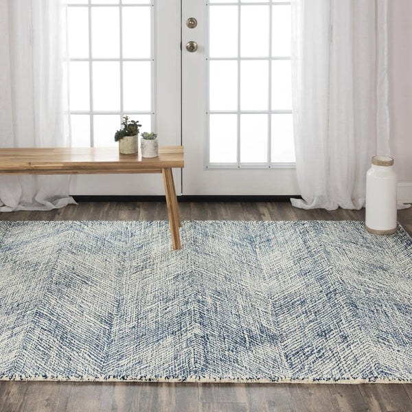 Cacy Chevron Navy Area Rugs For Living Room Area Rugs LOOMLAN By LOOMLAN