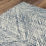 Cacy Chevron Navy Area Rugs For Living Room Area Rugs LOOMLAN By LOOMLAN