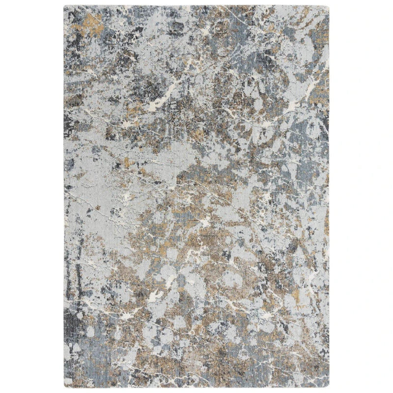 Cade Abstract Blue Large Area Rugs For Living Room Area Rugs LOOMLAN By LOOMLAN