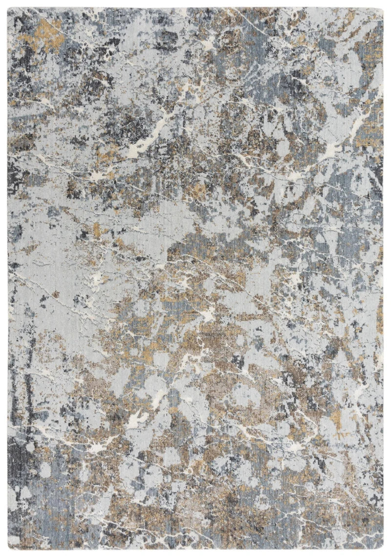 Cade Abstract Blue Large Area Rugs For Living Room Area Rugs LOOMLAN By LOOMLAN