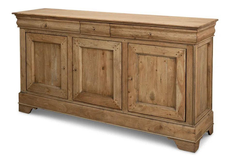 Cafe Au Lait Buffet Driftwood Finish Sideboards LOOMLAN By Sarreid