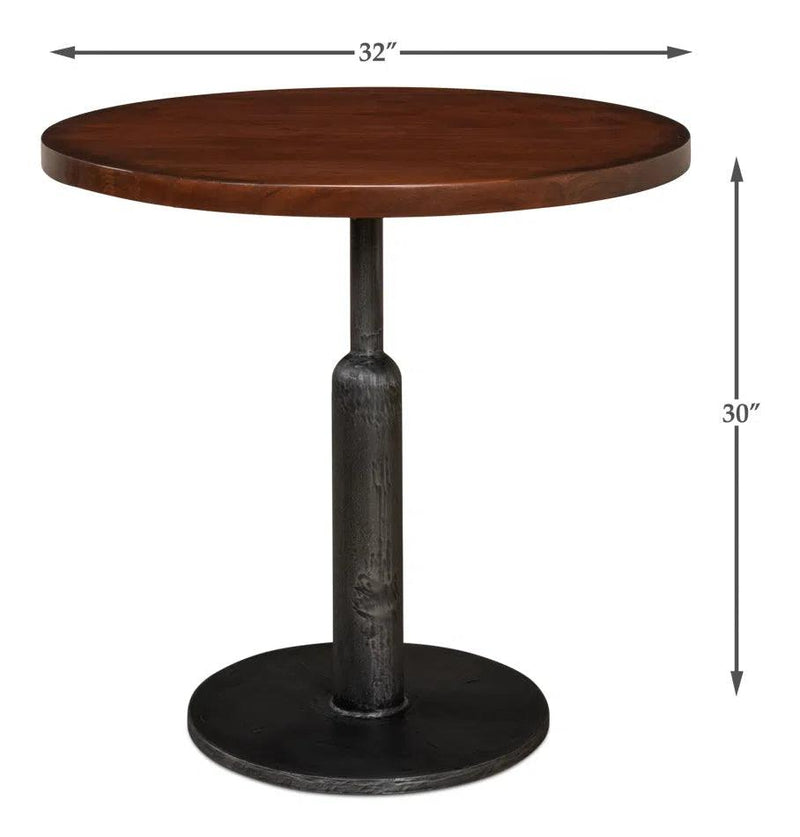 Cafe Round Bistro Table Dining Tables LOOMLAN By Sarreid