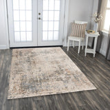 Cage Abstract Beige/ Multi Large Area Rugs For Living Room Area Rugs LOOMLAN By LOOMLAN