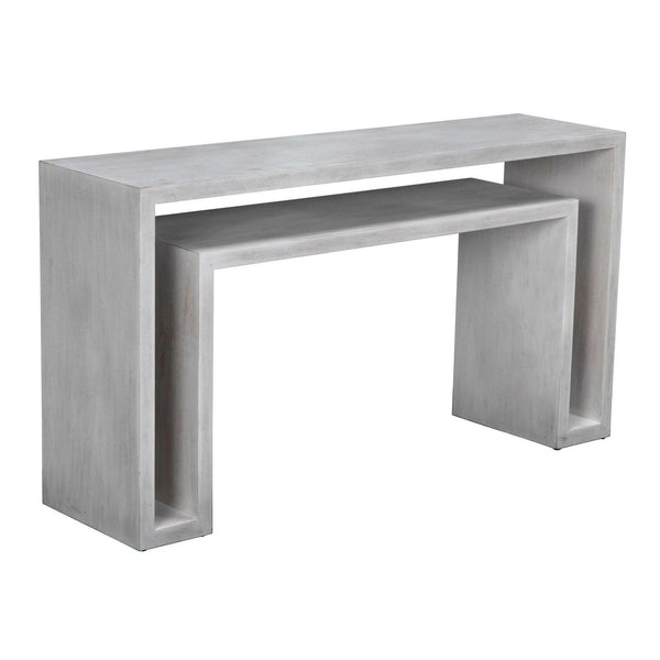 Caine Console White Console Tables LOOMLAN By Noir